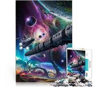 Puzzles pour Adolescents de 2000 pièces L'Aventure du Train Cosmique Jeu intellectuel est idéal comme Cadeau pour Toute la Famille 70x100cm