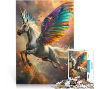 Puzzles pour Adolescents de 2000 pièces Licorne Volante avec des Ailes Défi Difficile Renforcer l'amour Entre Les Couples 70x100cm
