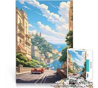 Puzzles pour Adolescents de 2000 pièces Paysage de Monaco Compétition de Vitesse Manuelle Cadeau d'anniversaire 70x100cm