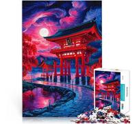 Puzzles pour Adolescents de 2000 pièces Porte Torii du Temple Japonais Casse-tête pour Convient pour la décoration de Bureau 70x100cm