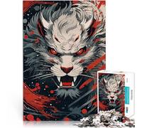 Puzzles pour Adolescents de 2000 pièces Roi Tigre Fantastique Jeux éducatifs Décoration d'intérieur Une œuvre d'art 70x100cm