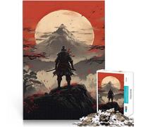 Puzzles pour Adolescents de 2000 pièces Samouraï Japonais Sakura Loisirs en Famille avec Affiche et Feuille de Questions correspondantes 70x100cm