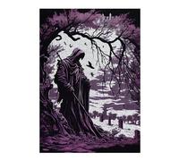 Puzzles pour Adolescents Death in Lilac Puzzles pour Adultes, Jouets À Monter Soi-même, Décoration Parfaite, Interaction Parent-Enfant 38x26cm/1000pcs