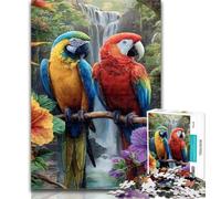 Puzzles pour Adolescents Deux perroquets Puzzles pour Adultes 1000 pièces, Jouets éducatifs Jeux Anti-Stress Améliorer l'amour Entre Les Couples 50x75cm