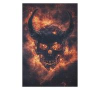 Puzzles pour Adolescents Devil Skull Nebula Art Print Puzzle pour Adultes, Jeu Manuel, Course De Vitesse, Cadeau d'anniversaire, Cadeaux, 1000pcs(75x50cm)