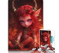Puzzles pour Adolescents Diable Petite Fille Dragon Puzzles de 1000 pièces pour Adolescents, est idéal comme Cadeau pour Toute la Famille Convient pour Et 14 26x38cm