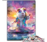 Puzzles pour Adolescents DJ Cochon d'Inde, à partir de 14 Ans Chaque pièce est Unique Un Jeu Amusant et Stimulant pour Toute la Famille Bon Cadeau (Taille 50x75cm)