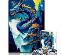 Puzzles pour Adolescents Dragon 1000 pièces Jouet éducatif et décompressant idéal pour Un Anniversaire ou comme Cadeau (26x38cm)