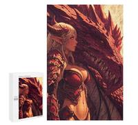 Puzzles pour Adolescents Dragon Armor Fantasy Artwork Casse-tête pour Adolescents : Analyse Et Logique, Difficile Et Stimulant, Idéal comme Cadeau 1000 PCS