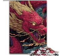 Puzzles pour Adolescents Dragon Chinois, Aidez Le Cerveau à exercer des Jouets addictifs pour cultiver la Patience et améliorer la mémoire (Taille 50x75cm)