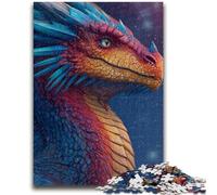 Puzzles pour Adolescents Dragon mystérieux 1000 pièces pour Adultes, idée Cadeau d'anniversaire pour Adultes, Jeu Familial et Passe-Temps 50x75cm