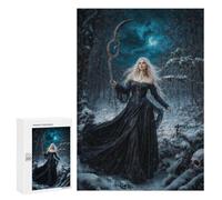Puzzles pour Adolescents Draped in Shadow Goddess Morana Jeu De Puzzle Familial pour Adultes, Amusant Et Humoristique, Activités À Faire À La Maison, 300 PCS