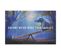Puzzles pour Adolescents Dreams Weigh More Excuses Puzzles pour Adultes : des Jouets À Monter Soi-même, Amusants Et Originaux, Parfaits pour Un Anniversaire Ou Noël