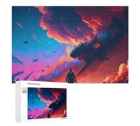 Puzzles pour Adolescents Dystopian Skies A Warrior's Dawn Puzzles pour Adultes Jeux De Détente Cadeaux pour Femmes Idéal comme Cadeau pour Toute La Famille 1000 PCS