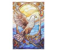 Puzzles pour Adolescents Eagle Stained Glass Puzzles pour Adolescents Jeux De Détente Décoration Parfaite, pour Toute La Famille 75x50cm/1000pcs