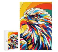 Puzzles pour Adolescents Eagle WPAP Colorful Puzzle Adulte - Décoration Murale - Découpe De Précision pour Les Gamers 1000 PCS