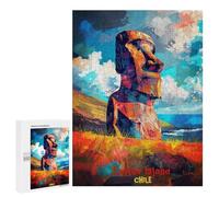 Puzzles pour Adolescents Easter Island Art Puzzles pour Adultes - Jeu Manuel - Niveau De Difficulté Élevé - Idée Cadeau Originale pour Un Anniversaire 500 PCS