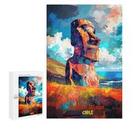Puzzles pour Adolescents Easter Island Art Puzzles pour Adultes - Jeu Manuel - Niveau De Difficulté Élevé - Idée Cadeau Originale pour Un Anniversaire 1000 PCS