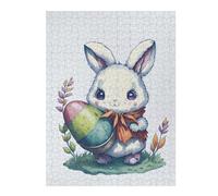 Puzzles pour Adolescents Easter Rabbit Cute Puzzle pour Adultes - Jeu Manuel - Découpe De Précision - Idéal pour Un Anniversaire Ou Noël 1000pcs(52x38cm)