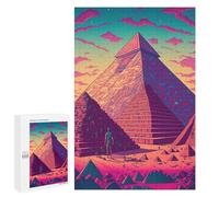Puzzles pour Adolescents Egyptian Pyramid Puzzles pour Adultes - Jeu Manuel - Niveau De Difficulté Élevé - Idée Cadeau Originale pour Un Anniversaire 1000 PCS