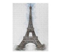 Puzzles pour Adolescents Eiffel Tower Puzzle pour Adultes : Jeu Manuel Amusant Et Stimulant, 52x38cm/1000pcs