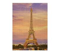 Puzzles pour Adolescents Eiffel Tower Sunset Puzzles pour Adultes, Jouets, Décoration Murale, Cadeaux Et Idées Cadeaux Uniques pour Anniversaires 52x38cm/1000pcs