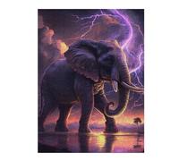Puzzles pour Adolescents Electric Elephant Storm -7 Puzzle Adulte, Jeu Familial, Difficile, Cadeau d'anniversaire, Cadeaux, 52x38cm/1000pcs