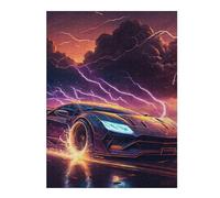 Puzzles pour Adolescents Electric Storm Speedster-4 Puzzle Adulte, Jeu Familial, Difficile, Cadeau d'anniversaire, Cadeaux, 52x38cm/1000pcs