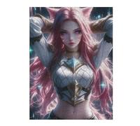 Puzzles pour Adolescents Elegant Pink Warrior Puzzle Adulte, Jeu Familial, Difficile, Cadeau d'anniversaire, Cadeaux, 52x38cm/1000pcs
