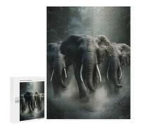 Puzzles pour Adolescents Elephants in The Jungle Casse-têtes pour Adolescents - Jeu De Réflexion - Améliore La Mémoire - Cadeaux De Noël Et d'anniversaire