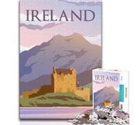 Puzzles pour Adolescents en Irlande, Aidez Le Cerveau à exercer des Jouets addictifs pour cultiver la Patience, décoration Parfaite (38x26cm)