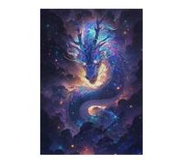 Puzzles pour Adolescents Enchanted Celestial Dragon Artwork Puzzles pour Adultes Jeux Familiaux Difficile Difficile Est Idéal comme Cadeau 1000pcs(38x26cm)