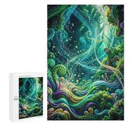 Puzzles pour Adolescents Enchanted Forest A Whimsical Dreamscape Puzzles pour Adultes, Jeu Manuel, Course De Vitesse, Activités Amusantes À La Maison, 1000 PCS