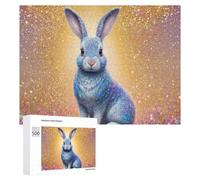 Puzzles pour Adolescents Enchanted Rabbit Fantasy Artwork Puzzles pour Adultes, Jeux Familiaux Amusants Et Humoristiques, Parfaits comme Cadeaux pour Toute La Famille 500 PCS