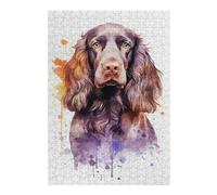 Puzzles pour Adolescents English Springer Spaniel Puzzles pour Adultes, Jeu Familial, Course De Vitesse Manuelle, Cadeaux d'anniversaire Uniques 38x26cm/1000pcs
