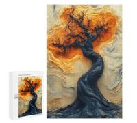 Puzzles pour Adolescents Enigmatic Surreal Tree - Mystical Abstract Art Puzzle Adulte - Décoration Murale - Découpe De Précision pour Les Gamers 1000 PCS