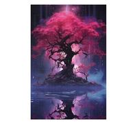 Puzzles pour Adolescents Epic Purple and Blue Tree Puzzles pour Adolescents, Jouets Anti-Stress, Décoration Murale, Cadeau d'anniversaire, Cadeaux, 75x50cm/1000pcs