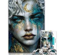 Puzzles pour Adolescents Esprit de la Nature Mystique 1000 Puzzles pour Adolescents Jouets éducatifs Jeux Anti-Stress liste de souhaits avec Le Père Noël (26x38cm)