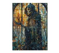 Puzzles pour Adolescents Ethereal Glass Reaper Puzzles pour Adultes, Jouets, Décoration Murale, Cadeaux Et Idées Cadeaux Uniques pour Anniversaires 52x38cm/1000pcs
