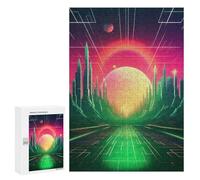 Puzzles pour Adolescents Ethereal Retrowave Fusion Puzzles pour Adultes Jeu Manuel Cadeau d'anniversaire Cadeau d'anniversaire, Cadeaux, 300 PCS