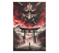 Puzzles pour Adolescents Evil Torii Gate Oni Mask Puzzles pour Adultes, Jouets, Décoration Murale, Cadeaux Et Idées Cadeaux Uniques pour Anniversaires 75x50cm/1000pcs