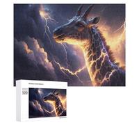 Puzzles pour Adolescents Fantasy Art Giraffe Puzzles pour Adultes - Jeu Manuel - Niveau De Difficulté Élevé - Idée Cadeau Originale pour Un Anniversaire 500 PCS