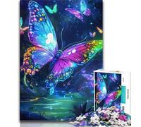 Puzzles pour Adolescents Fantasy Butterfly 1000 pièces Puzzles pour Adultes et Adolescents Jouets éducatifs Anti-Stress Superbes Cadeaux et Jouets 38x26cm