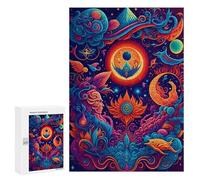 Puzzles pour Adolescents Fantasy Celestial Garden Puzzles pour Adultes Jouets Anti-Stress Vacances À La Maison Passer Le Temps Interaction Parent-Enfant 300 PCS