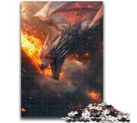 Puzzles pour Adolescents Fantasy Dragon Jeu Stimulant Cadeaux pour est idéal comme Cadeau pour Toute la Famille 26x38cm