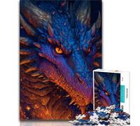 Puzzles pour Adolescents Fantasy Dragon Teenager Jigsaw, est idéal comme Cadeau pour Toute la Famille Convient pour et 14 (Taille 75x50cm)