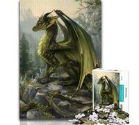 Puzzles pour Adolescents Fantasy Flying Dragon Teenager Jigsaw, est idéal comme Cadeau pour Toute la Famille Convient pour et 14 (Taille 75x50cm)