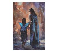 Puzzles pour Adolescents Fantasy Mother Daughter Artwork Puzzle Adulte, Jeu Familial, Difficile, Cadeau d'anniversaire, Cadeaux, 75x50cm/1000pcs