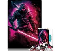 Puzzles pour Adolescents Fantasy Ninja Warrior, défi d'intelligence cérébrale, Jouets addictifs, Cadeau d'anniversaire, Cadeaux, Art Mural 38x26cm