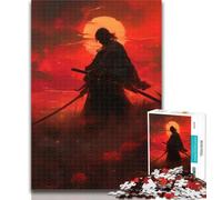 Puzzles pour Adolescents Fantasy Ninja Warrior Puzzles 1000 pièces pour Adultes Adolescents, Jeu Familial Anti-Stress, défi Difficile, Cadeaux du Père Noël Secret 50x75cm